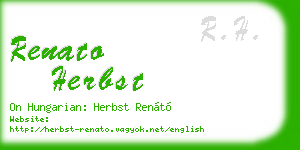 renato herbst business card