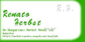renato herbst business card